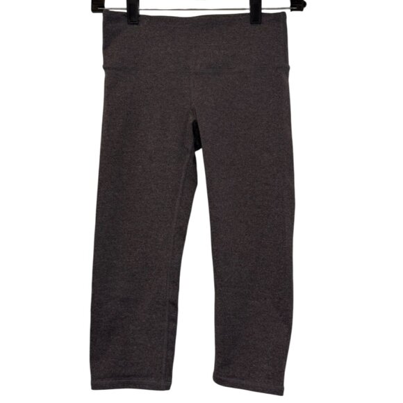 Alo Yoga crop workout athletic leggings charcoal women's size XS - Picture 2 of 13